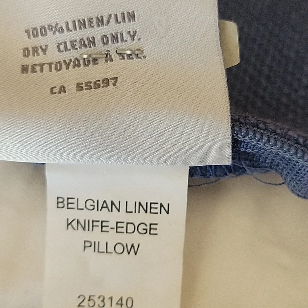 Restoration Hardware Belgian Linen Knife Edge Accent Pillow
